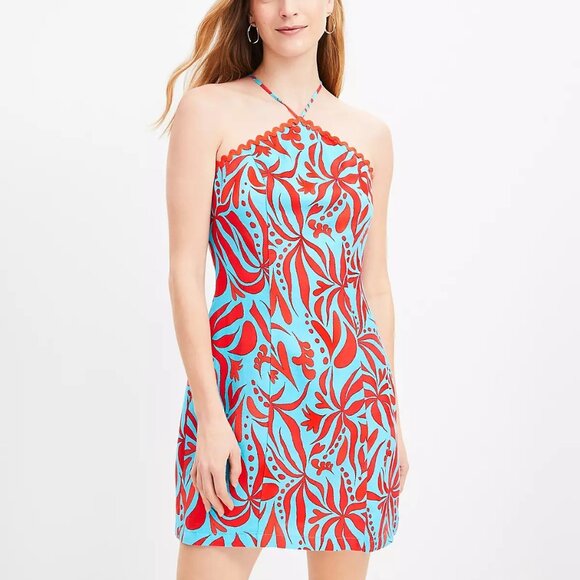 LOFT Dresses & Skirts - Loft Linen Halter Dress Floral